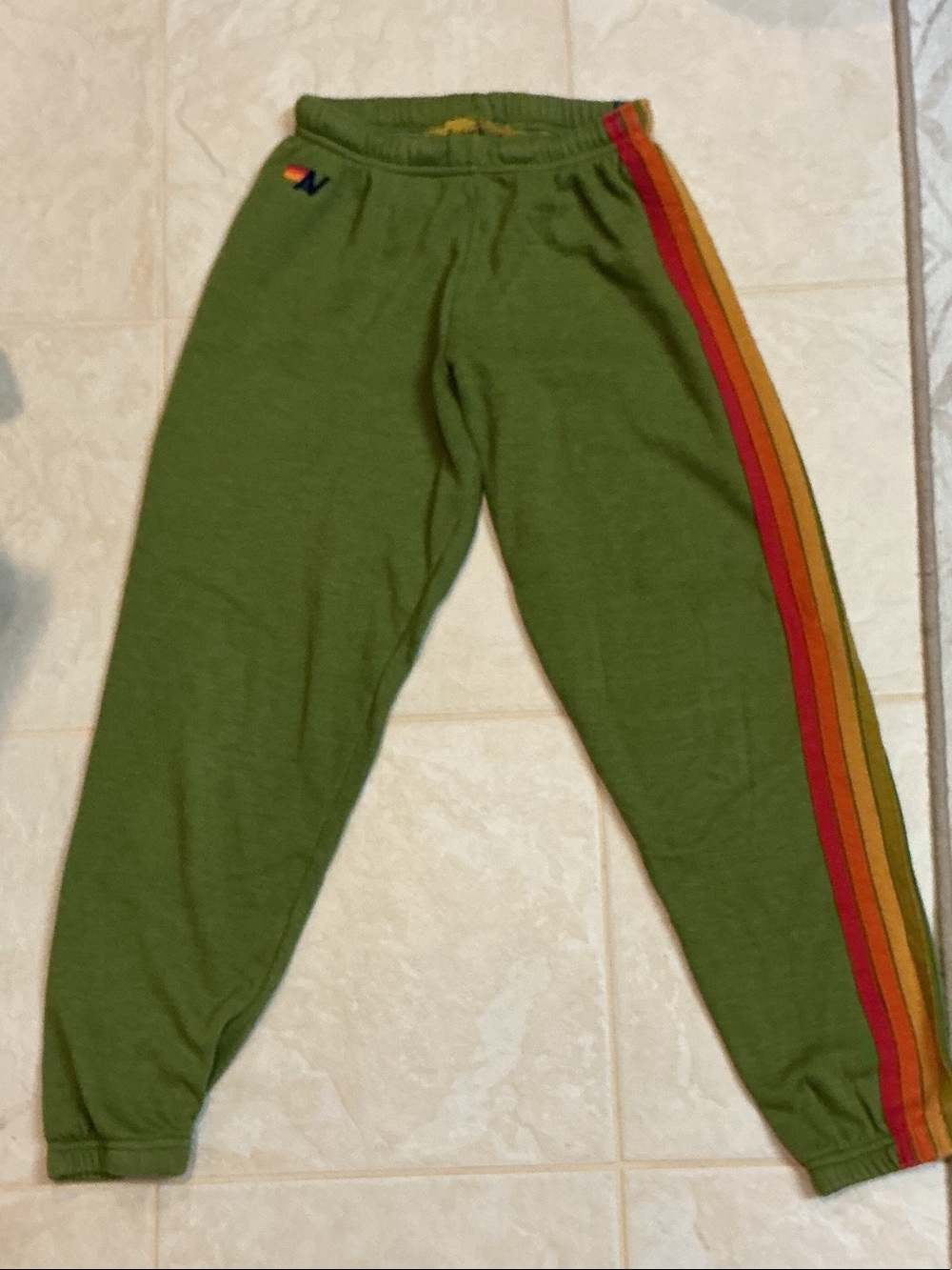 Aviator Nation joggers Rainbow Side Stripes